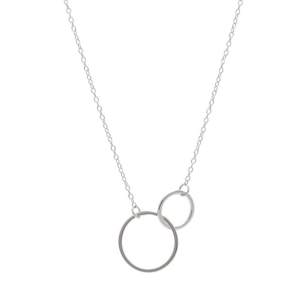 Sterling silver eternity necklace
